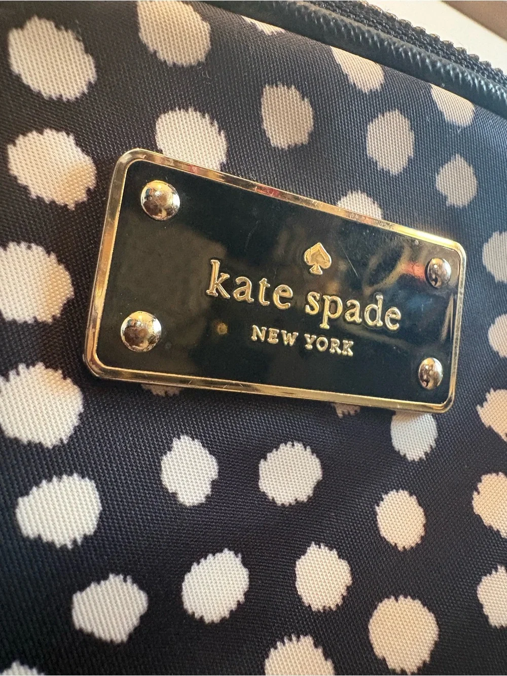 kate spade Black & White Spot Print Mini Backpack